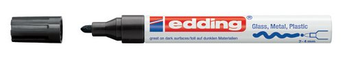 Edding Marcador Permanente 750 Negro Set de 10 unidades
