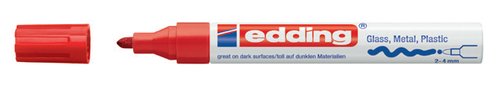 Edding Marcador Permanente 750 Rojo Set de 10 unidades