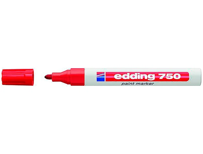 Edding Marcador Permanente 750 Rojo Set de 10 unidades
