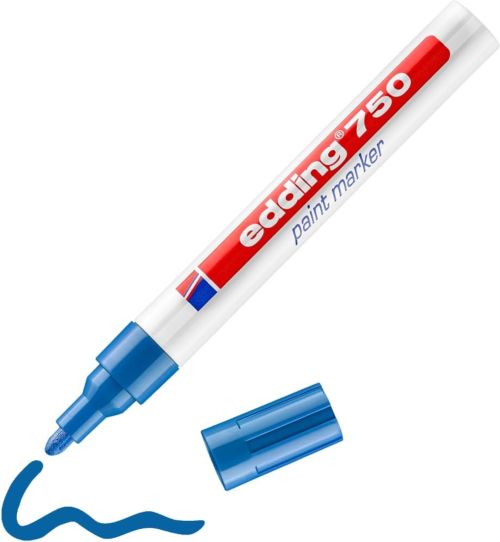 Edding Marcador Permanente 750 Azul Set de 10