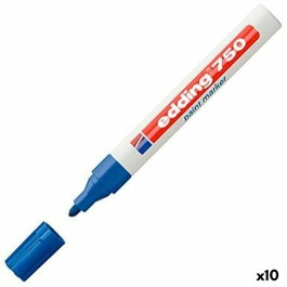 Edding Marcador Permanente 750 Azul Set de 10 unidades