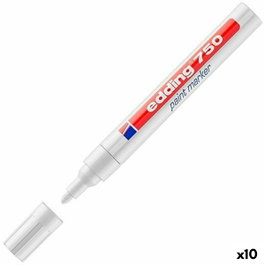 Edding Marcador Permanente 750 Blanco Set de 10 unidades