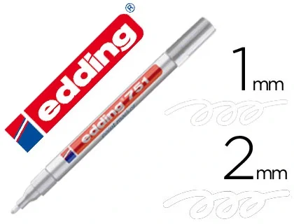 Edding Marcador Permanente 751 Blanco (Set de 10) Edding Marcador Permanente 751 Blanco (Set de 10)