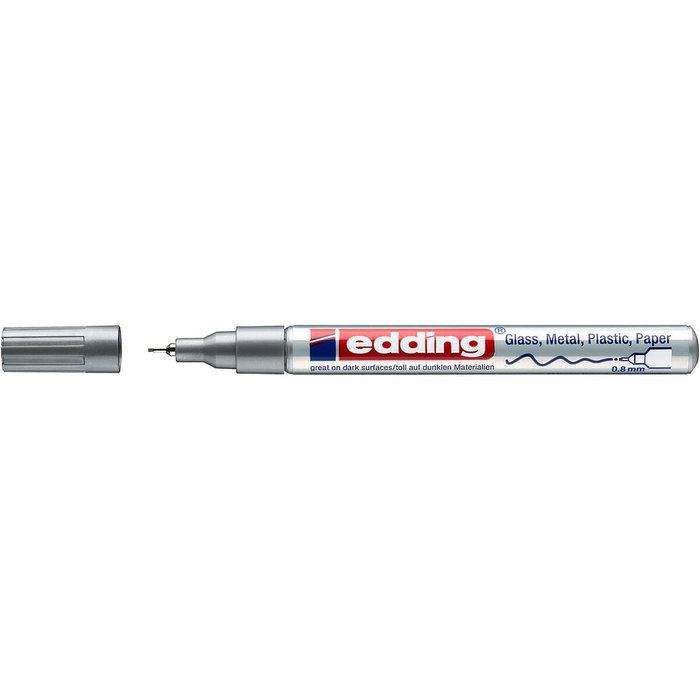 Edding Marcador Permanente 780 Plata (Set de 10)