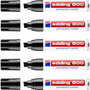 Edding Marcador Permanente 800 Negro Set de 5