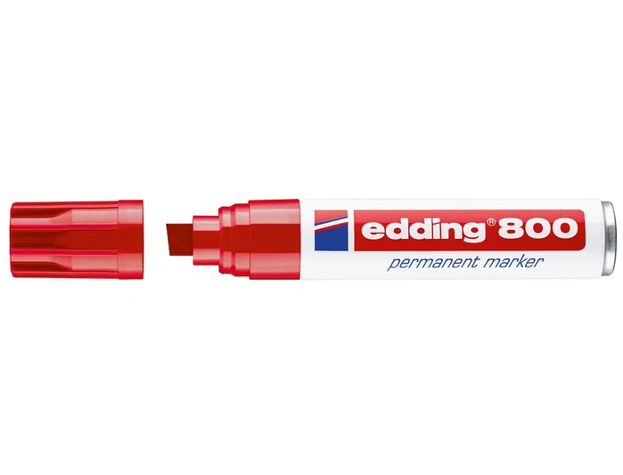 Edding Marcador Permanente 800 Rojo Set de 5 Edding Marcador Permanente 800 Rojo Set de 5