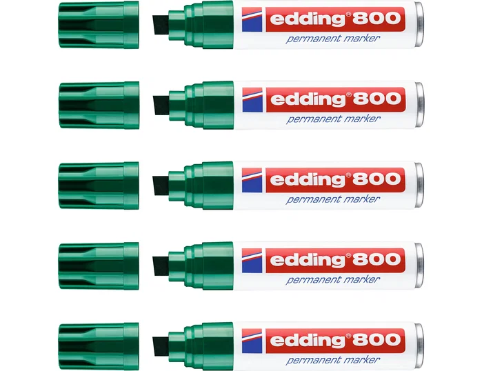 Edding Marcador Permanente 800 Verde (Set de 5)