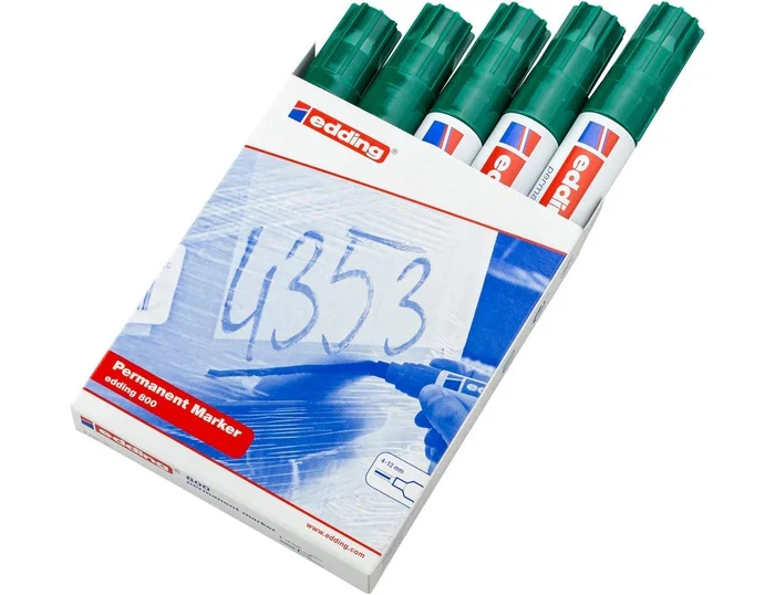 Edding Marcador Permanente 800 Verde (Set de 5)