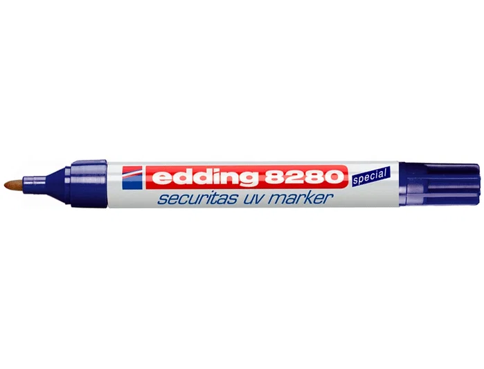 Edding Marcador de Seguridad Ultravioleta Permanente Punta Redonda (Set de 10)