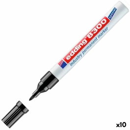 Edding Marcador Permanente Industrial 8300 Negro (Set de 10)