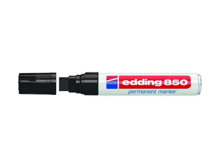 Edding Rotulador Permanente 850 Negro Punta Biselada 5-15 mm