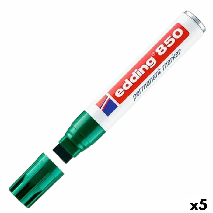 Edding Rotulador Permanente 850 Verde Punta Biselada 5-15 mm