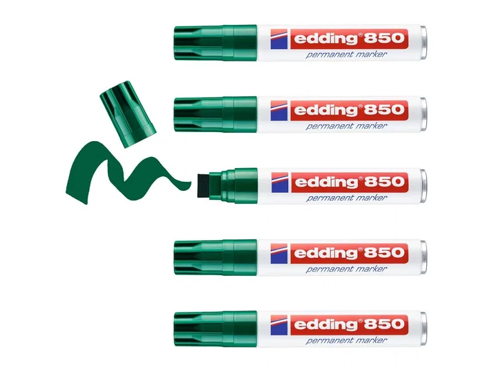 Edding Rotulador Permanente 850 Verde Punta Biselada 5-15 mm