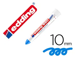 Edding Marcador Permanente 950 Pasta Opaca Azul Punta Redonda 10 mm para Superficies Oxidadas/Rugosas