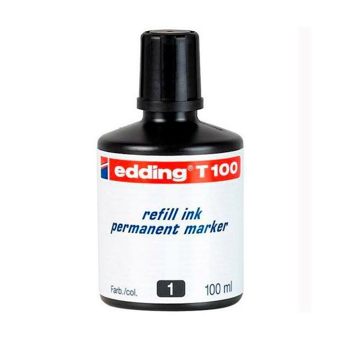 EDDING Tinta para rotulador T100 Negro 100 ml