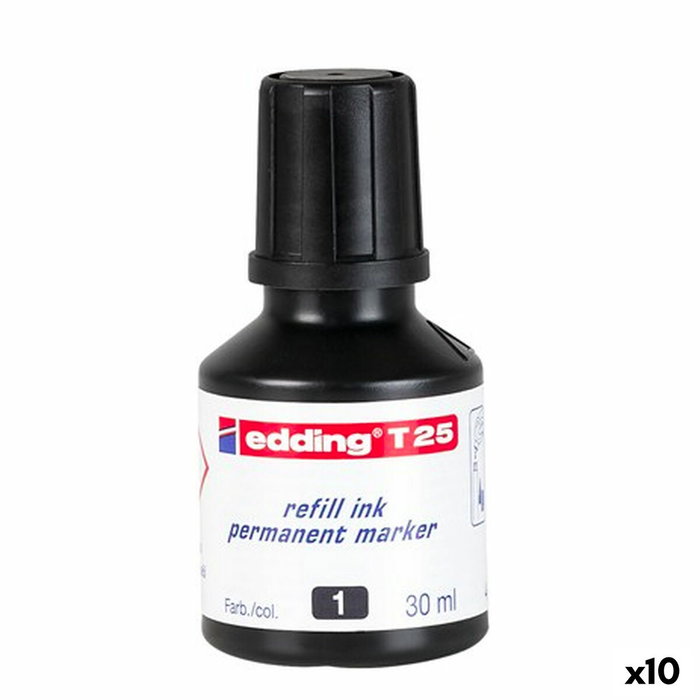 EDDING Tinta para Rellenar Marcador Permanente Negro 30 ml