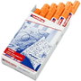 EDDING Marcador Textil 4500 Naranja Neón (Set de 10)