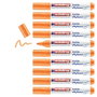 EDDING Marcador Textil 4500 Naranja Neón (Set de 10)