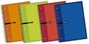 ENRI Paquete de 5 cuadernos espiral A4 microperforados, 160 hojas, cuadrícula 5x5, colores surtidos