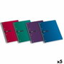 Enri Set de 5 Cuadernos Espiral Status A4+ Microperforados 160 Hojas Colores