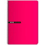 Enri Set de 5 Cuadernos de Espiral Tapa Dura Folio Rojo 100H 70gr 4x4