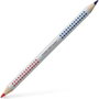 Faber Castell Lápiz Jumbo Grip Doble Punta Bicolor Rojo y Azul (Set de 12)