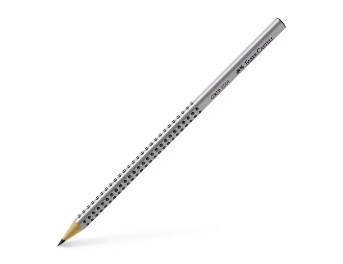 Faber Castell Lápiz Grip Ecológico Grafito Modelo 2001 HB Gris (Set de 12)