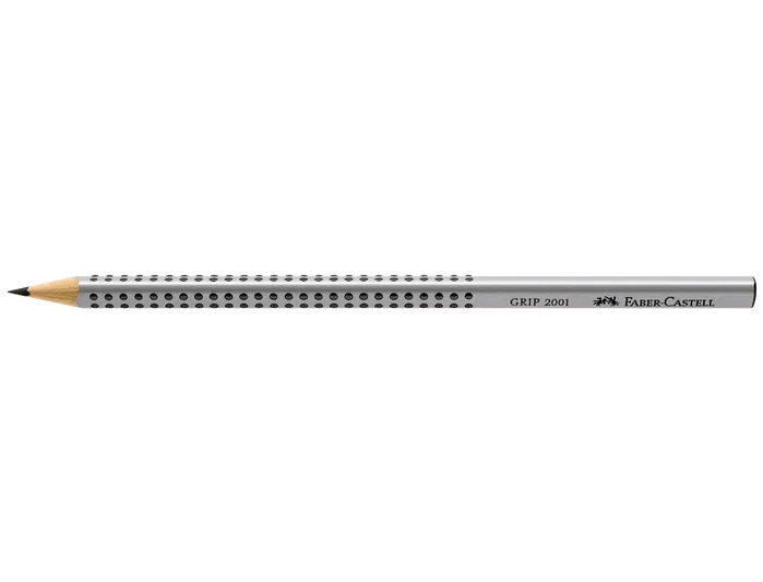Faber Castell 2001 Ecolápiz de grafito HB, forma triangular ergonómica, mina suave, madera sostenible, fabricado en Alemania