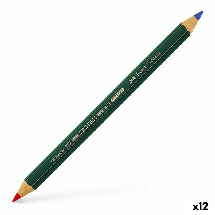 Faber-Castell Lápiz bicolor trazo 4,3mm rojo-azul