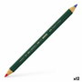 Faber-Castell Lápiz bicolor trazo 4,3mm rojo-azul