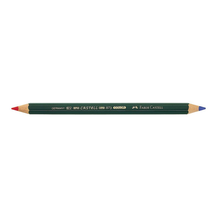 Faber-Castell Lápiz bicolor trazo 4,3mm rojo-azul