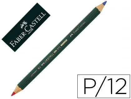 Faber-Castell Lápiz bicolor trazo 4,3mm rojo-azul