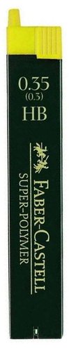 Faber-Castell Minas de Grafito 0,3 mm HB de 12 unidades Faber-Castell Minas de Grafito 0,3 mm HB de 12 unidades