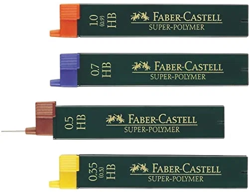 Faber-Castell Minas de Grafito 0,3 mm HB de 12 unidades