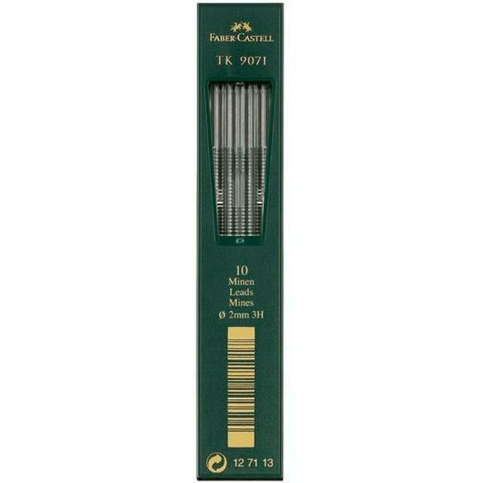 Faber Castell Minas TK 9071 2mm 3H Negro Intenso (Set de 5 estuches) Faber Castell Minas TK 9071 2mm 3H Negro Intenso (Set de 5 estuches)