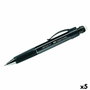 Faber Castell Portaminas Grip Plus 0,7mm Negro Metálico (Set de 5)