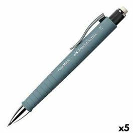 Faber Castell Portaminas Poly Matic 0,7mm Gris (Set de 5)