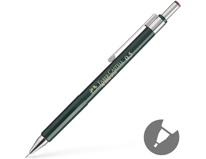 Faber Castell Portaminas TK-Fine 9715 0,5mm Verde (Set de 10)