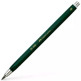 Faber Castell Portaminas TK9400 3.15 mm Mina 4B Verde (Set de 5) (Set de 5)