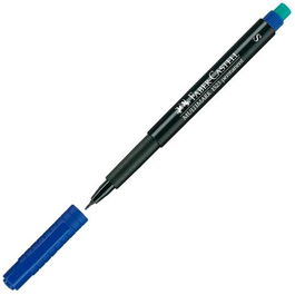 Faber Castell Rotulador Permanente Multifuncional Multimark S Con Goma Azul (Set de 10) (Set de 10)