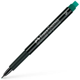 Faber Castell Rotulador Permanente Multifuncional Multimark S Con Goma Integrada Verde (Set de 10) (Set de 10)