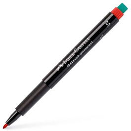 Faber Castell Rotulador Permanente Multimark M Con Goma Integrada Rojo (Set de 10) (Set de 10)