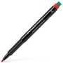 Faber Castell Rotulador Permanente Multifunkcional Multimark M con Goma Integrada Rojo (Set de 10)