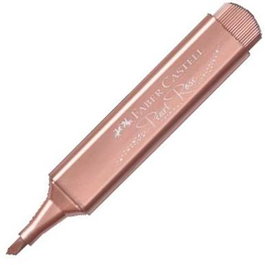 Faber Castell Marcador Textliner 46 Metálico Oro Rosa - Set de 10 Marcadores Resaltadores (Set de 10)
