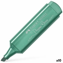 Faber Castell Textliner 46 Marcador Metálico Verde (Set de 10)