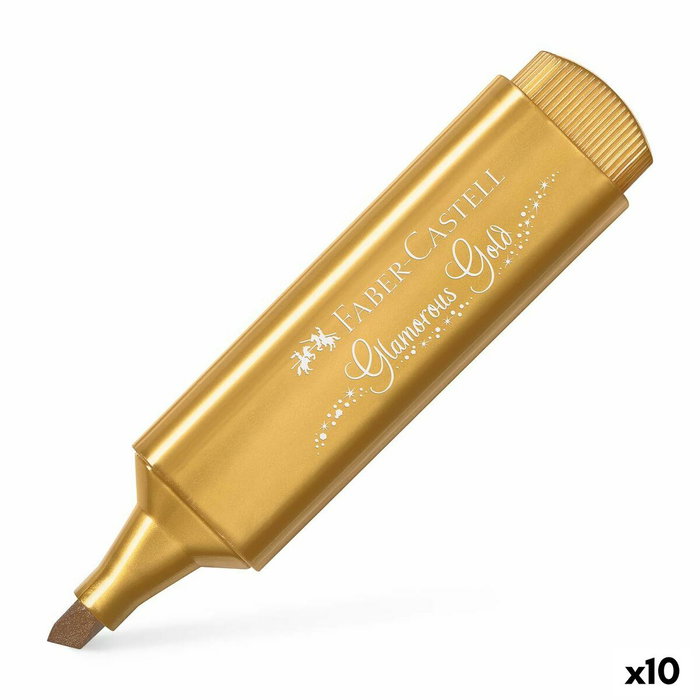 Faber Castell Textliner 46 Oro Metálico (Set de 10)