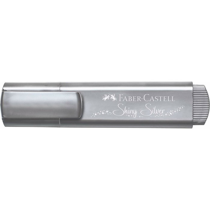 Faber Castell Textliner 46 Plata Metálico (Set de 10)