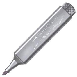 Faber Castell Marcador Textliner 46 Metálico Plata - Set de 10 unidades (Set de 10)