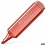 Faber Castell Textliner 46 Rojo Metálico (Set de 10)