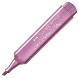 Faber Castell Textliner 46 Marcador Metálico Rubí - Set de 10 Unidades (Set de 10)